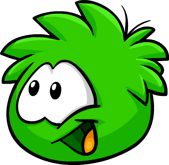 Image - Green Puffles Flying (565x554)