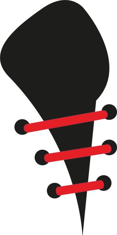 Shoe Lace Effect Sticker - Shoe Lace Sticker (374x752)