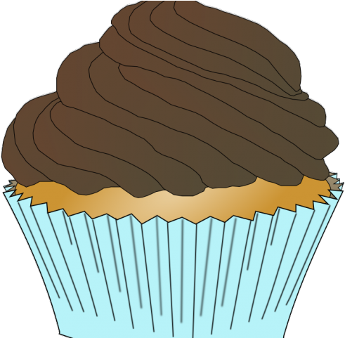 Chocolate Cake Clipart Cupcake Frosting - 50 Decadent Frozen Cupcake Recipes (640x480)