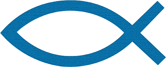 My Wife Was Raised Catholic - Christian Fish With Cross (609x291)