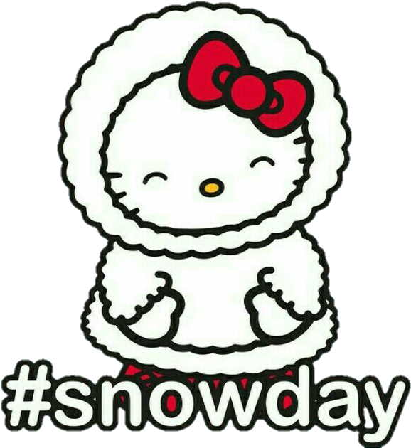 Hellokitty Kawaii Kitty Winter Invierno Snowday Snow - Hello Kitty (720x638)