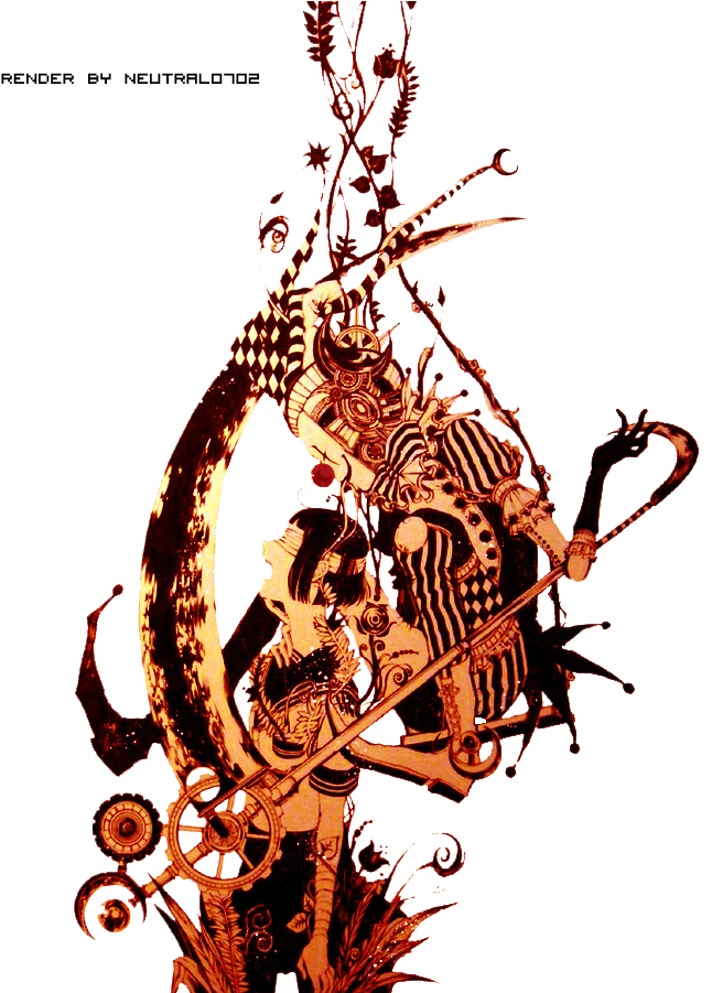 Clown Nightmare Render By Neutral0702 - Anime Clown Girl Render (654x900)