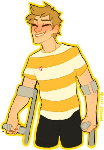 Sticker Version Of Modern Crutchie 💐 Buy It Here - Illustration (500x556)