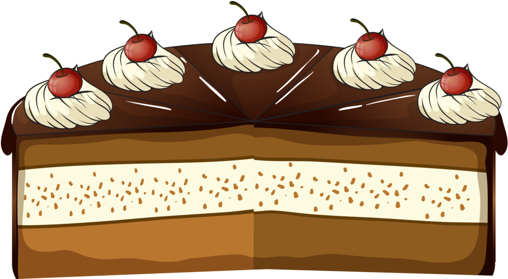 Sliced Chocolate Cake By Rosemoji - Chocolate Cake (1024x557)