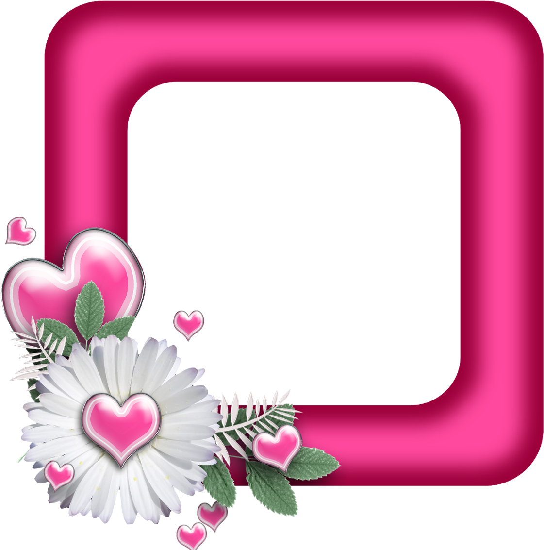 Weird Cartoon Frames - Pink Square Photo Frame (1200x1200)