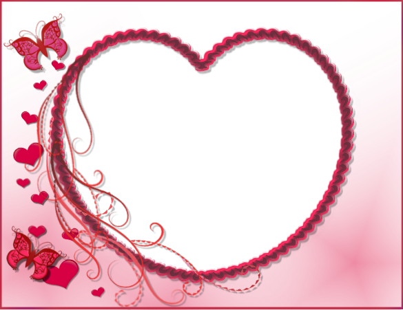 Frame Heart Free Download Png Images Image - Heart Frame Png Free Download (585x451)