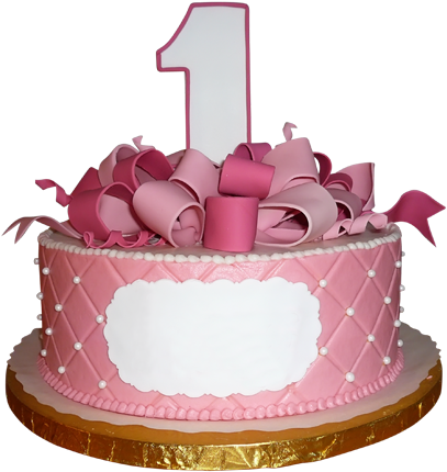 Cake Design For Girls - 1st Birthday Cake Designs (500x500)
