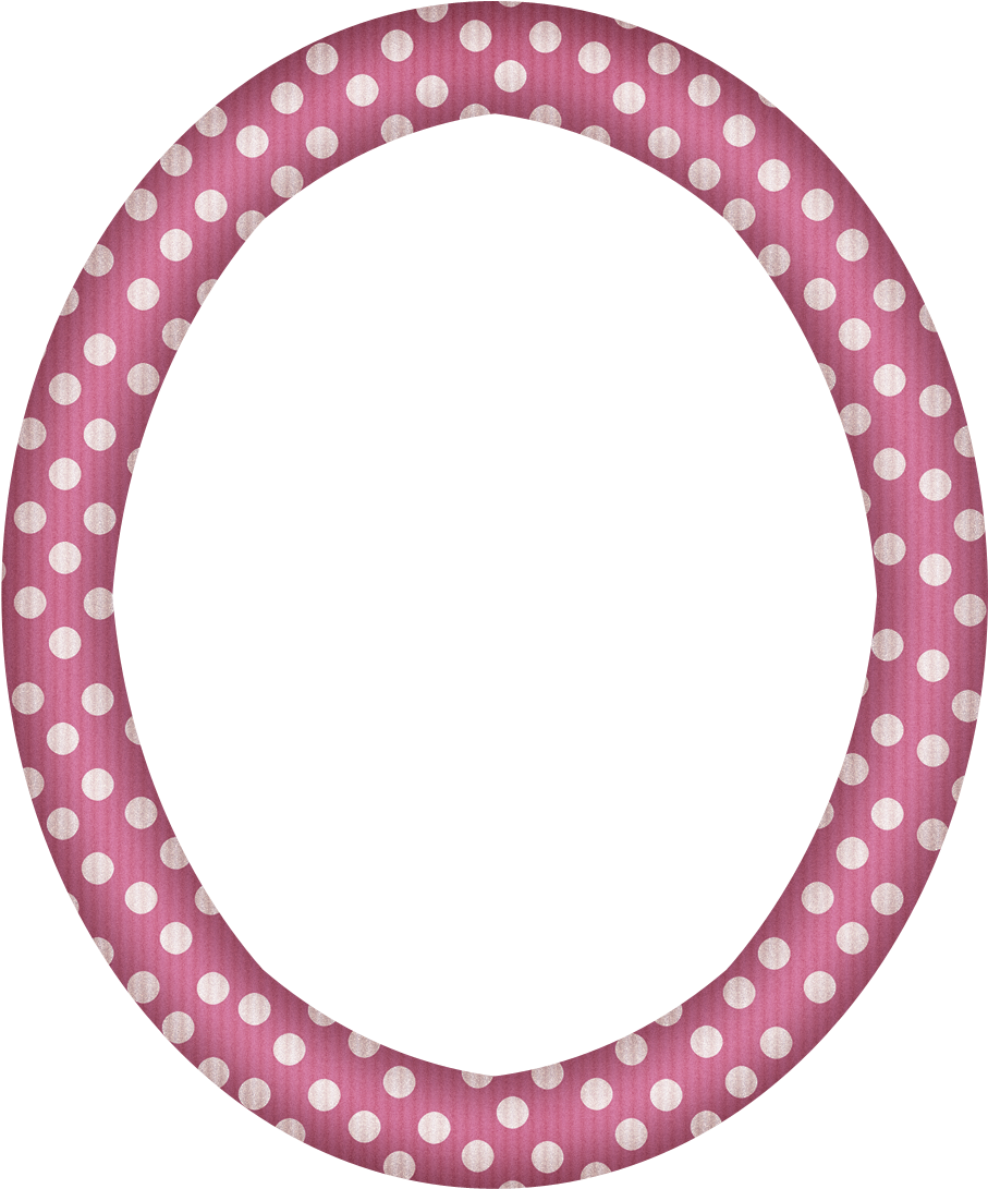 Pink Oval Frame - Circle (1200x1200)