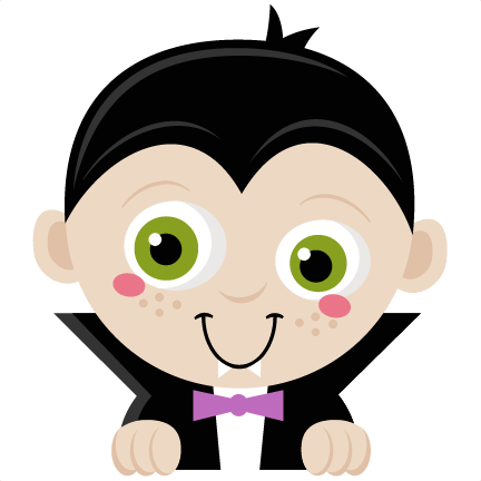 Peeking Vampire Svg Scrapbook Title Svg Cutting Files - Cute Halloween Clipart (432x432)