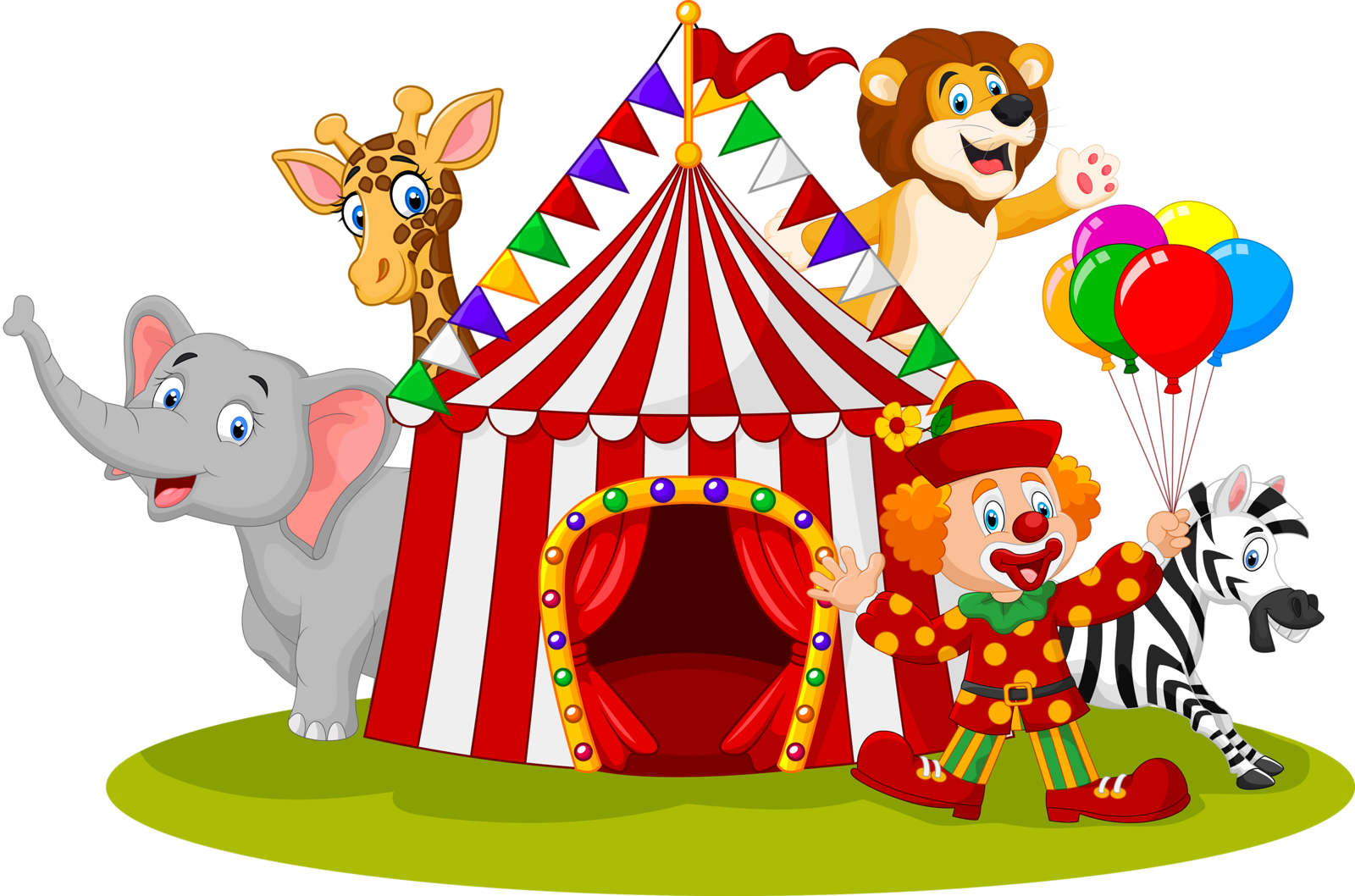 Circus Clipart Special Event - Circo Y Payasos Animados (1600x1058)