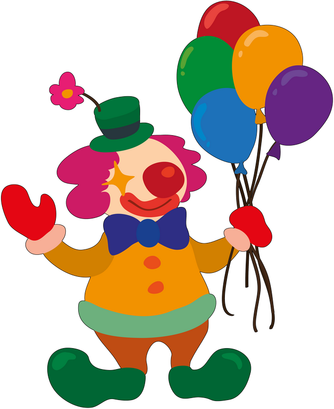 Circus Clown Drawing Clip Art - Circus Clown Drawing Clip Art (670x820)