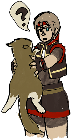 Doodle-y Lazlo Holding A Cat Up Not In A Way You Should - Cartoon (500x500)