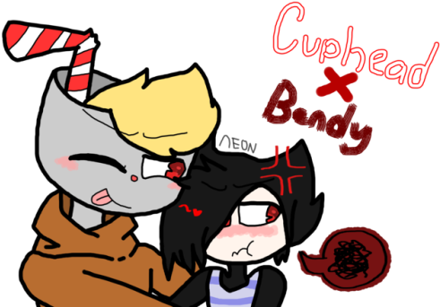 Cuphead X Bendy Fanart - Bendy And The Ink Machine (500x354)