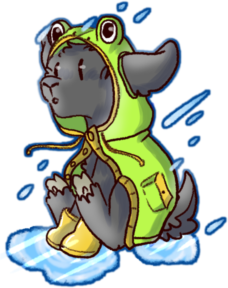 Puddles By Iguanodoo - Sticker (800x1000)