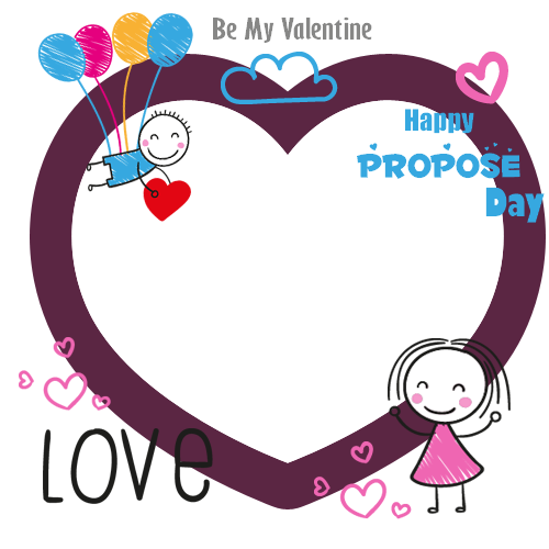 Happy Propose Day Photo Frame With Custom Pics Maker - Propose Day Photo Frame (500x500)