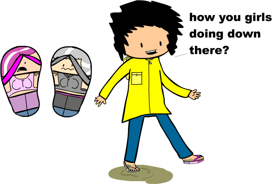 Puddle Jumping By Azkwerp - Cartoon (900x600)