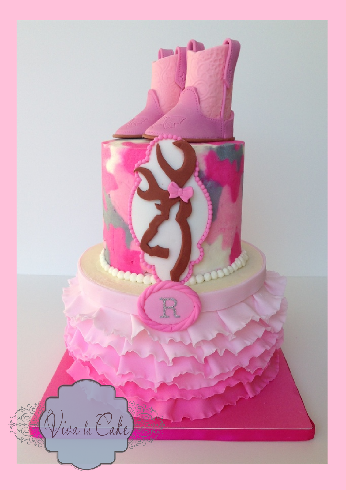 Shower Cakes - Pink Camo Cake (1130x1600)