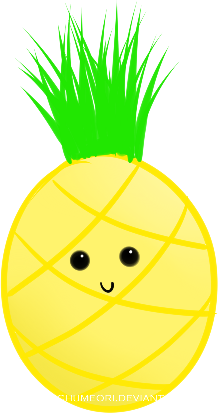 Pineapple By Yangbaechumeori Pineapple By Yangbaechumeori - Pineapple Cartoon Png Transparent (900x1350)