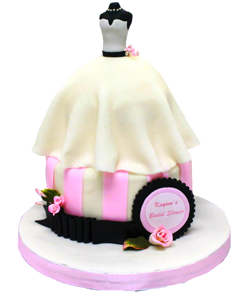 Bridal Dress Cake - Wedding Dress (477x600)