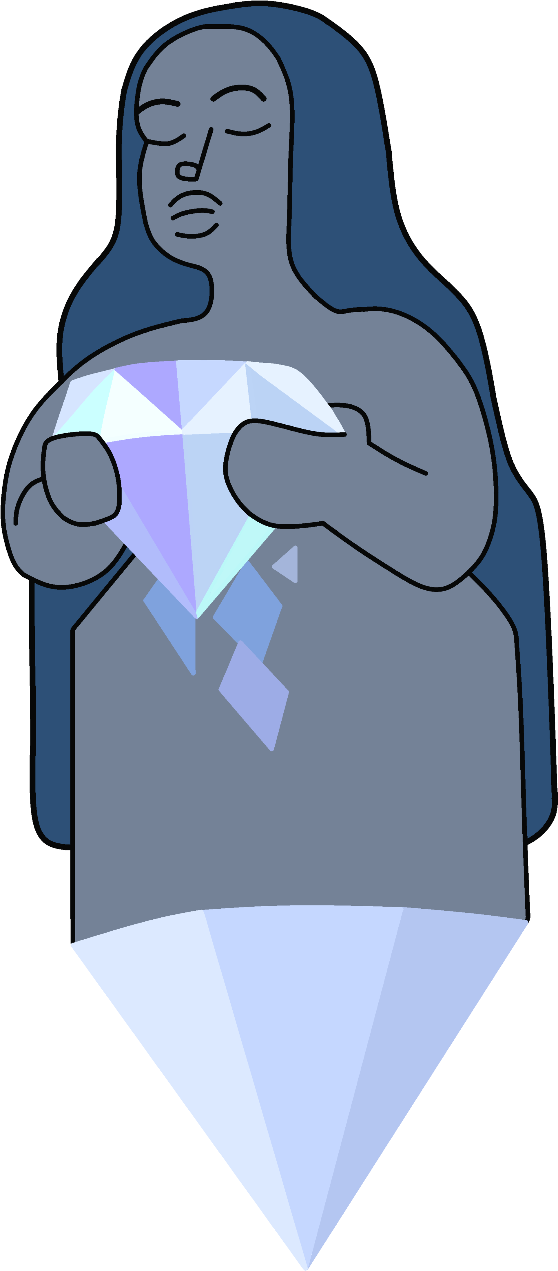 Steven Universe Moon Goddess Statue (2000x4438)