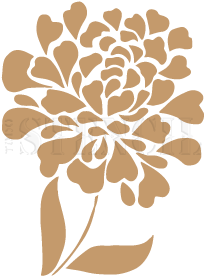 Flores - Art Print: Dos Santos' Glamour Of Gold 2, 16x16in. (347x347)