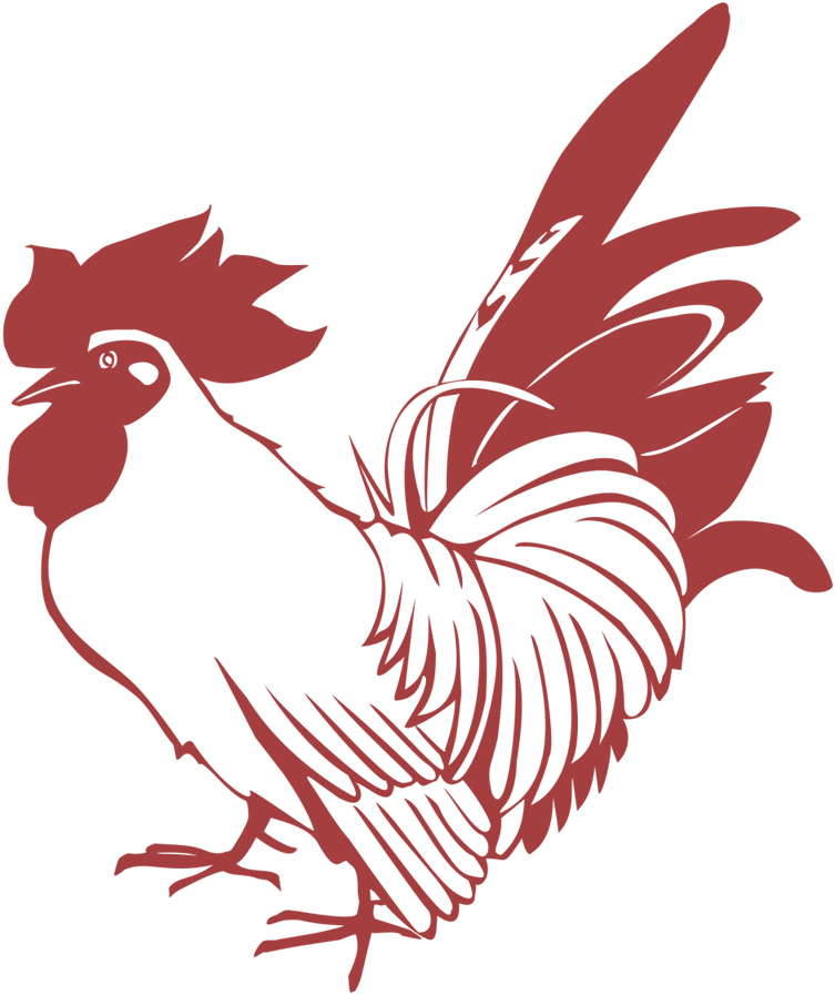 Chicken Rooster Stencil - 新 年明け まして おめでとう ござい ます 鶏 年 (800x900)