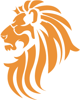 Lion Logo Clipart Black And White (500x500)