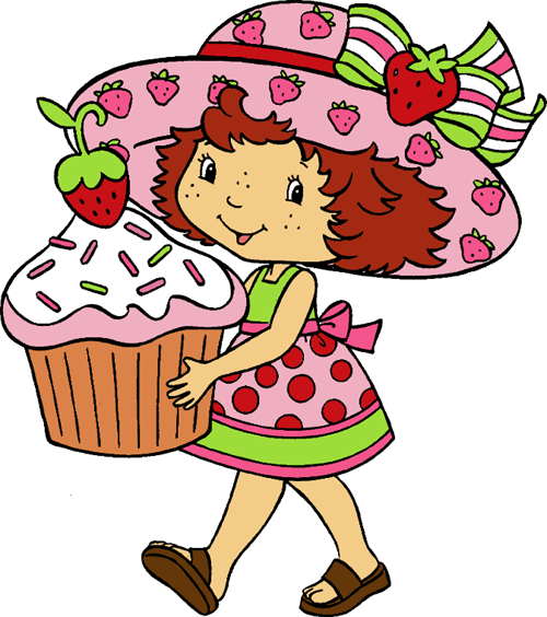 Crochet - Strawberry Short Cake With Short Hair (500x564)