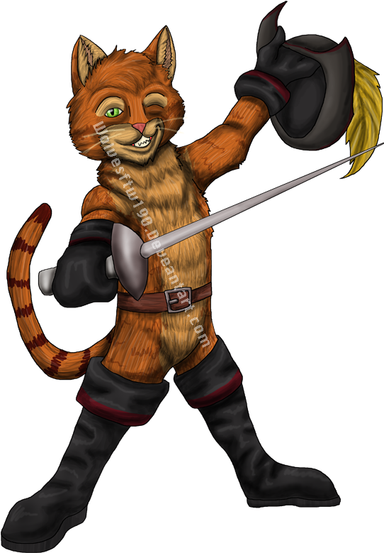 Puss N Boots By Wolvesftw190 - Cartoon (600x800)