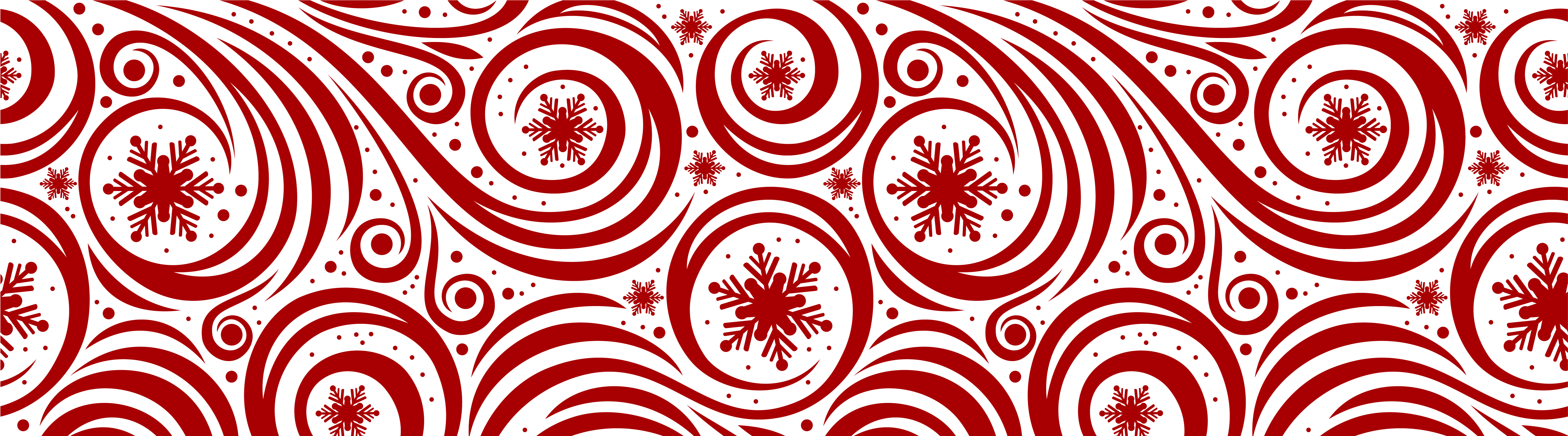 Transparent Red Christmas Decoration For Wallpapers - Vetor Arabesco Vermelho Png (5920x1647)
