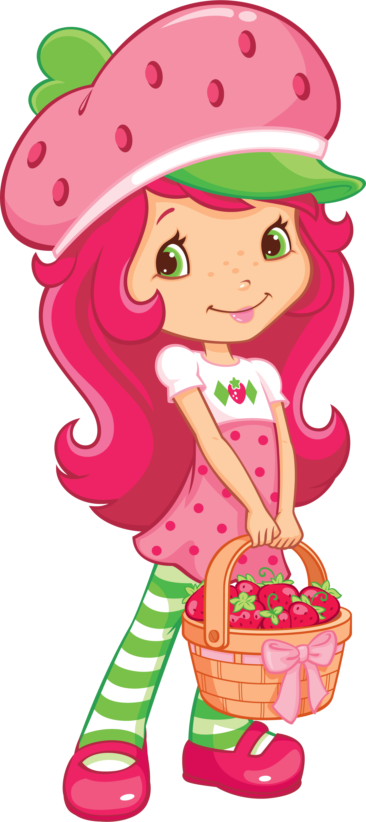 Display-moranguinho - Strawberry Shortcake Cartoon Vector (1500x3364)