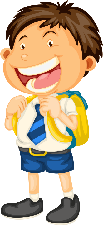 Student School Uniform Clip Art - Boy Going To School Cartoon (640x1007)