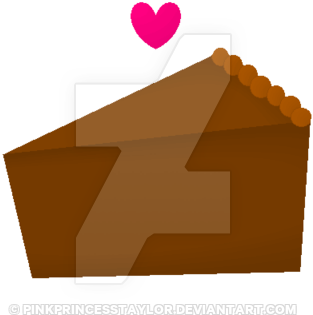 Chocolate Cake Pixel Drawing By Snakethebaronofhell - Heart (400x400)