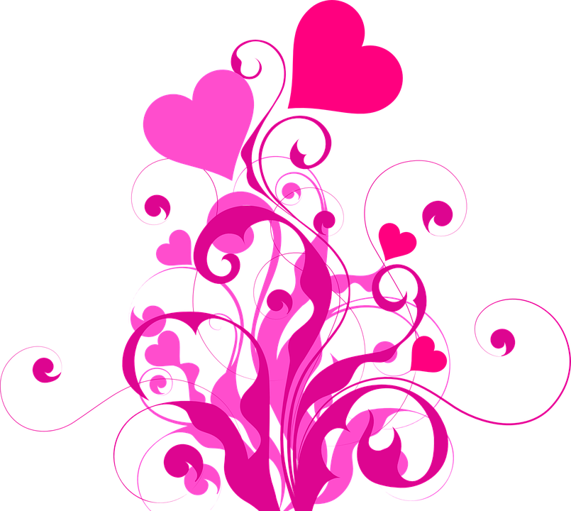 Love Flower Cliparts 28, Buy Clip Art - Pink Flourish Png (805x720)