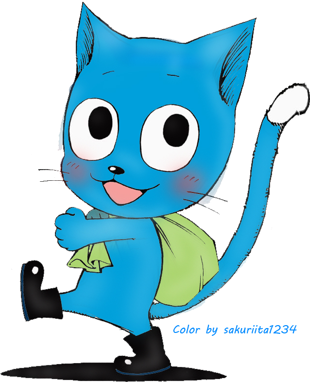 Happy In Boots By Sakuriita1234 - Farytail Happy Fan Art (686x808)