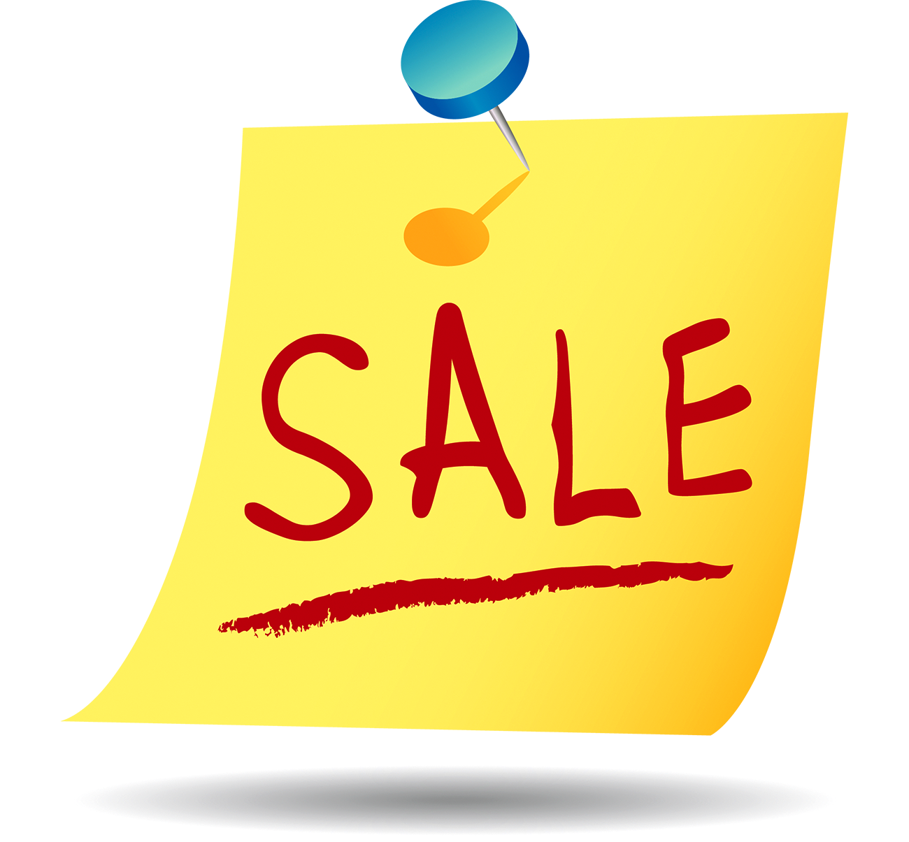 Clip Art - Thumbtack Notes - Clip Art - Thumbtack Notes (1300x1205)