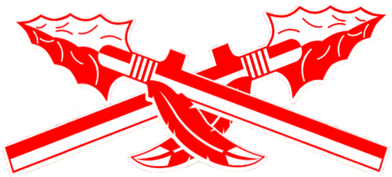 Spear Clipart Crossed - 17" Florida State Seminoles Metal Wall Art (600x317)