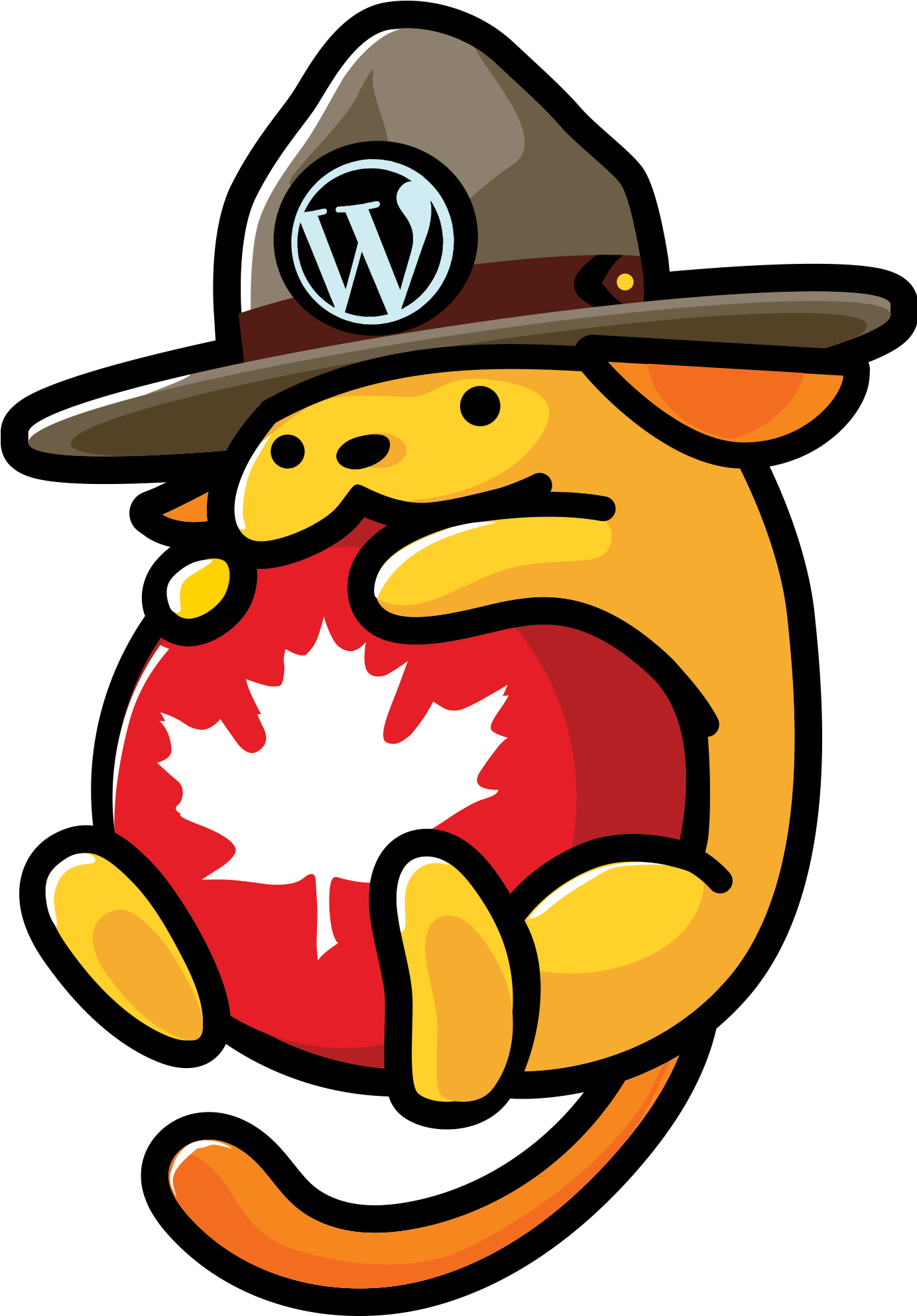 Ottawa Wapuu Mountie - Mexican Man Clipart (1428x2244)