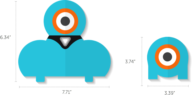 Size & Weight - Dash And Dot Dot (611x302)