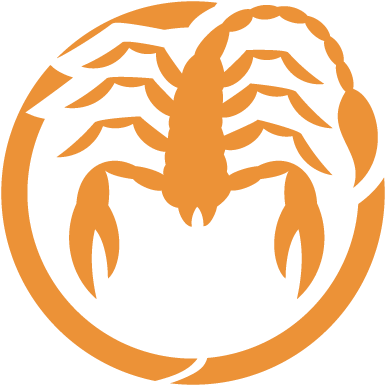 Stencil Aerografia Tattoo Zodiaco 008 Escorpio - Escorpiones En Aerografia (500x500)