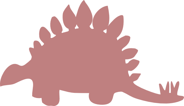 1 / - Stegosaurus Silhouette (600x346)