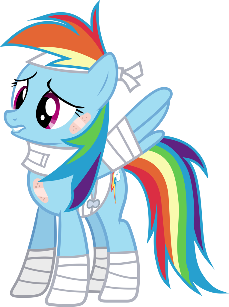 Frownfactory, Bandage, Bandaid, Cutie Mark, Female, - Rainbow Dash (764x1024)