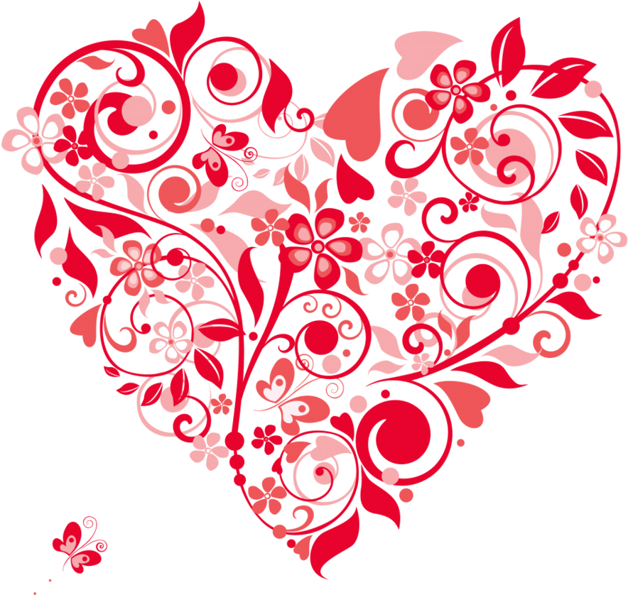 Heart Ornament Drawing Clip Art - Heart Ornament Png (899x899)