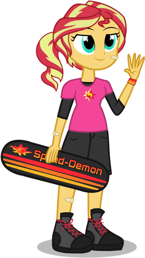Alternate Hairstyle, Alternate Universe, Artist - Sunset Shimmer (579x1024)