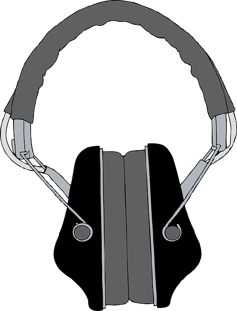 Headphones 2 By A Pair Of Stereo Headphones From A - Headphones Clip Art (489x640)