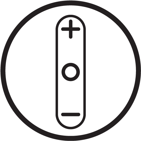 Remote Control 3 Buttons / Omnidirectional Microphone - Circle (592x592)