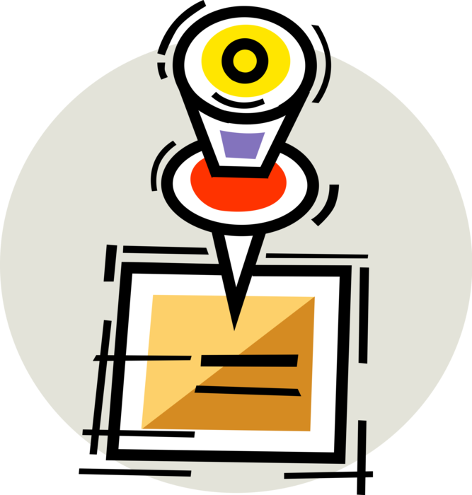 Vector Illustration Of Message Board Or Bulletin Board - Vector Illustration Of Message Board Or Bulletin Board (667x700)