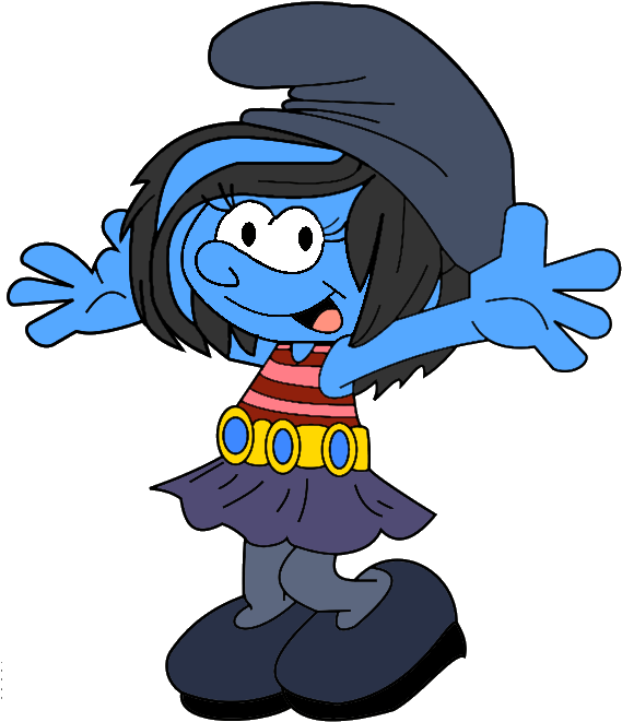 Vexy Smurfette Cartoon Form - Smurfs Vexy (580x678)