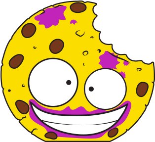 Pukey Cookie Yellow - Portable Network Graphics (400x400)