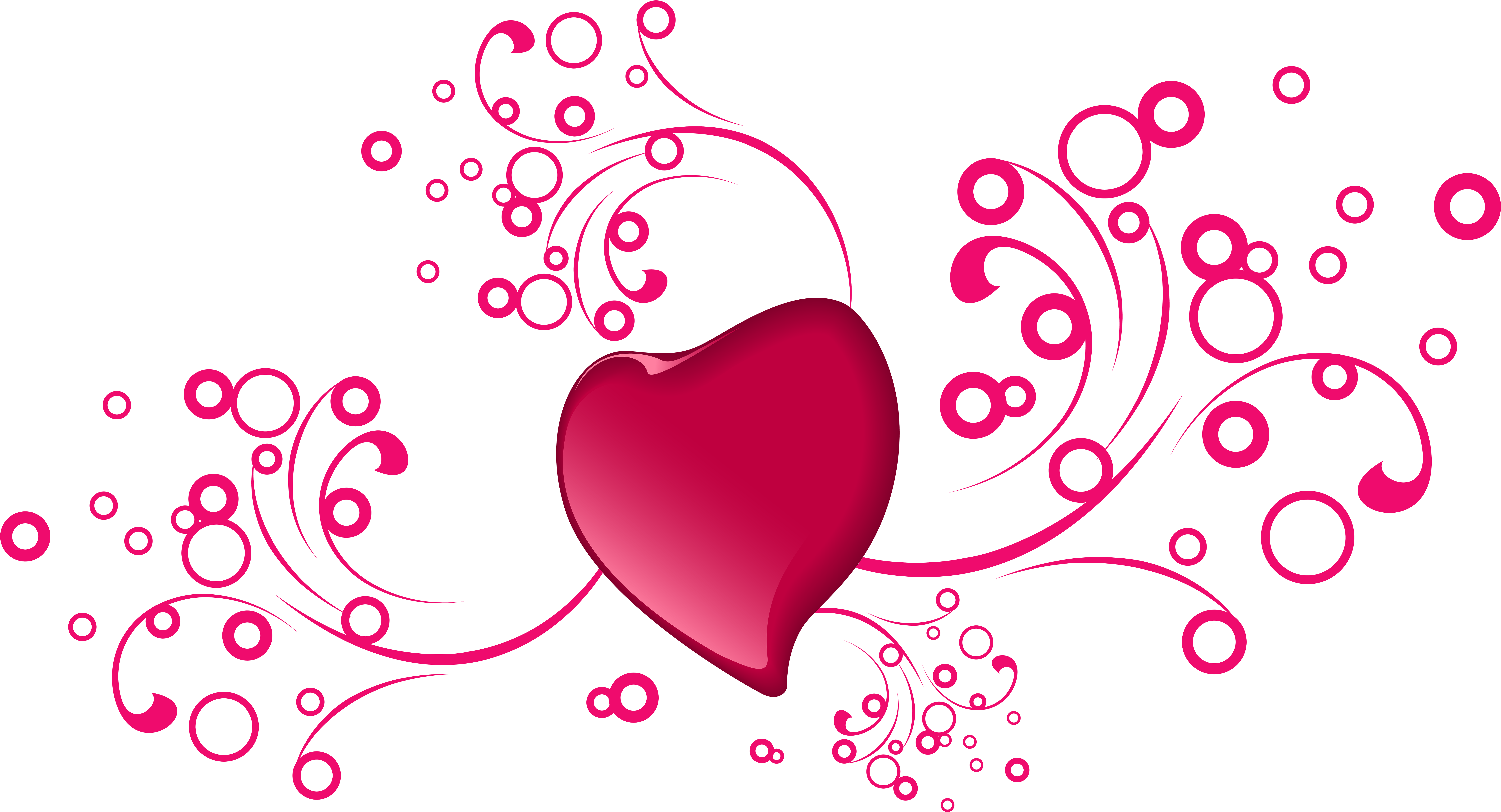 Pink Transparent Valentine Clip Art - 16 Oz Stainless Steel Travel Mug (8000x4411)